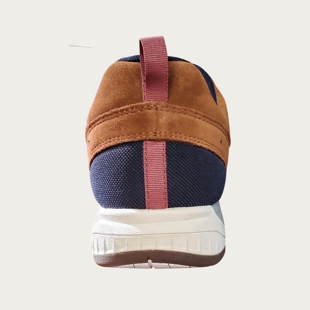 LL Bean Mens 13 Wide Brown Navy Suede Mesh Walking Shoes 505865 Sneaker - Picture 8 of 8